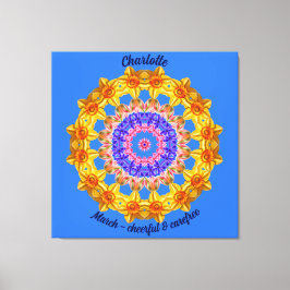 Mars Flower Personlig Mandala Zen Art Canvastryck