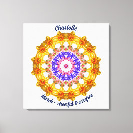 Mars Flower Personlig Mandala Zen Art Canvastryck