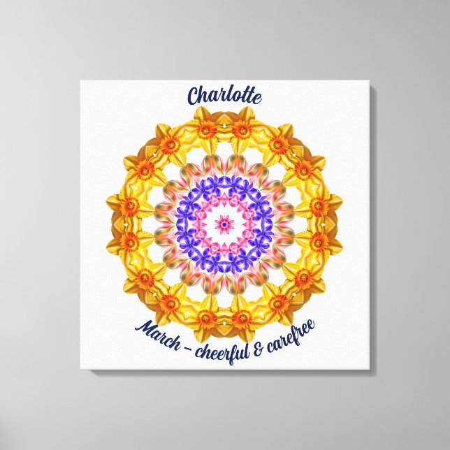 Mars Flower Personlig Mandala Zen Art Canvastryck (Framsida)