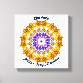 Mars Flower Personlig Mandala Zen Art Canvastryck