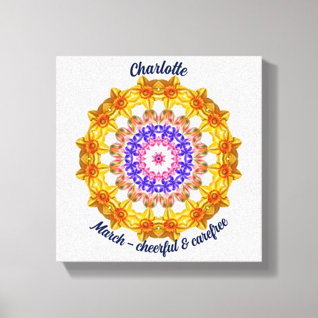 Mars Flower Personlig Mandala Zen Art Canvastryck (Framsida)