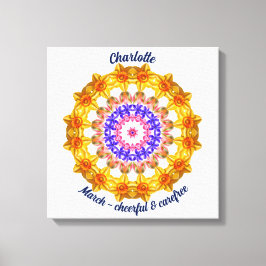 Mars Flower Personlig Mandala Zen Art Canvastryck