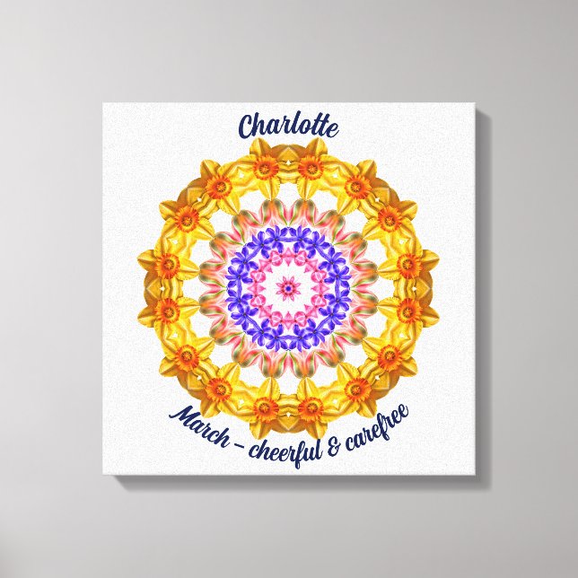 Mars Flower Personlig Mandala Zen Art Canvastryck (Framsida)