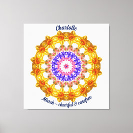 Mars Flower Personlig Mandala Zen Art Canvastryck