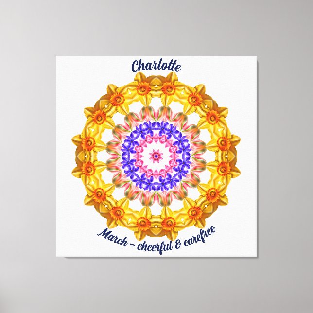 Mars Flower Personlig Mandala Zen Art Canvastryck (Framsida)