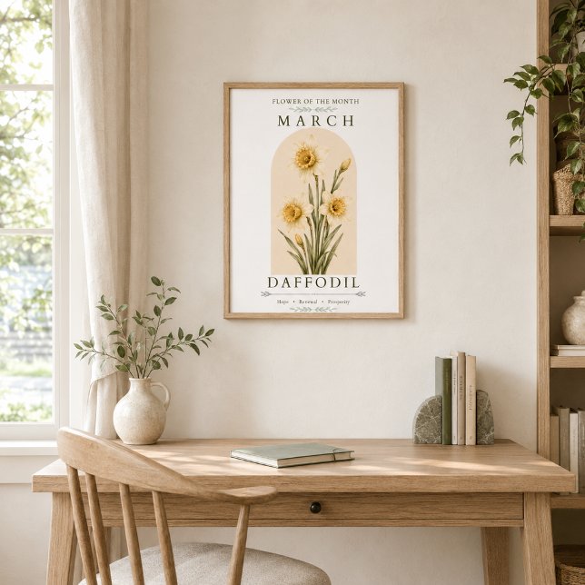Mars födelsedagsblomma Narciss Poster (Skapare uppladdad)