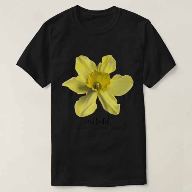 Mars födelsemånad Flower Daffodil vintage T-Shirt (Design framsida)