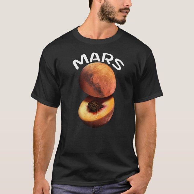 Mars for Astronomer Red Planet T Shirt (Framsida)