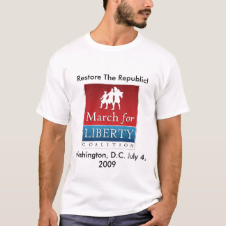 Mars för frihet tee shirt