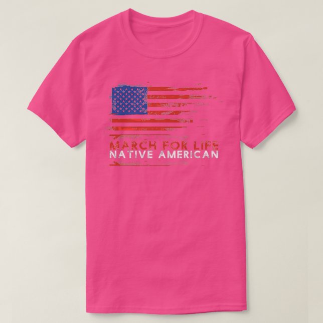 Mars for Life Native American T Shirt (Design framsida)