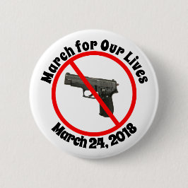 Mars för vår livmars 24, 2018 vapenlagar knäppas knapp