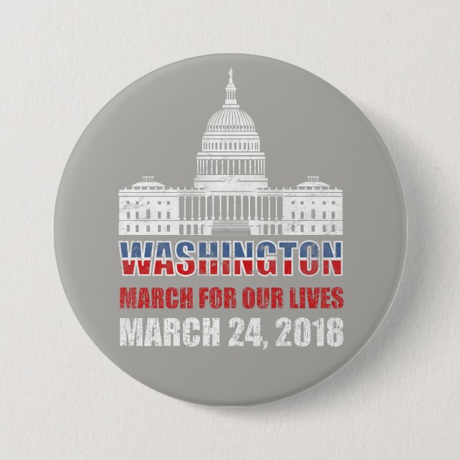 Mars för våra liv, protest, Anti vapen Knapp (Framsida)