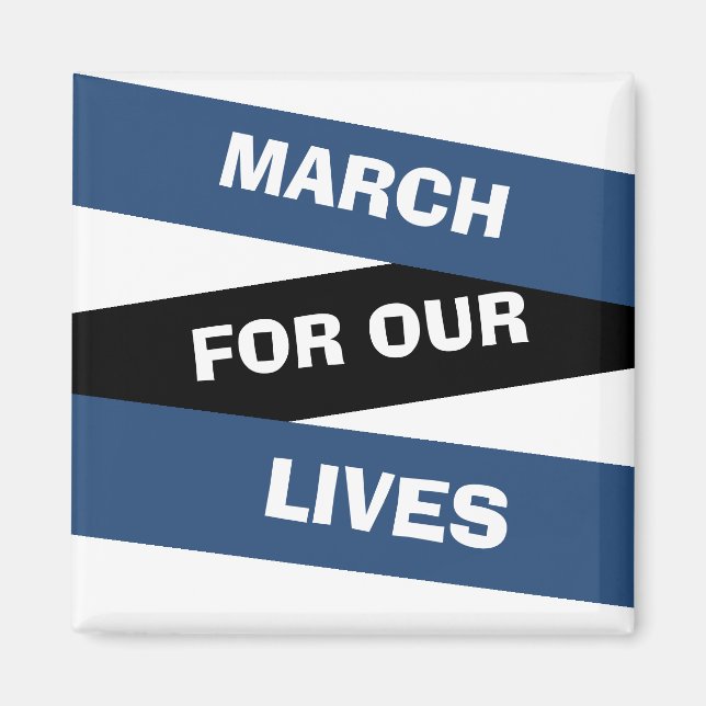 Mars för vårt livs aktivism Magnet (Framsidan)