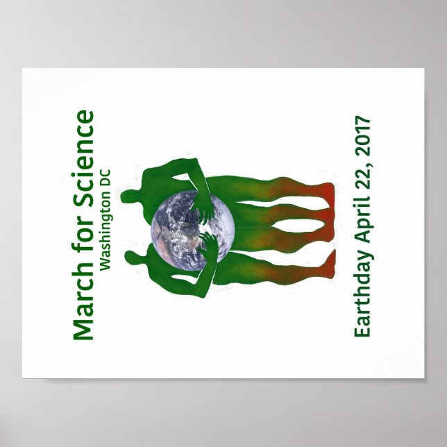 Mars för vetenskapen poster (Framsidan)