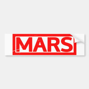 Mars Frimärke Bildekal