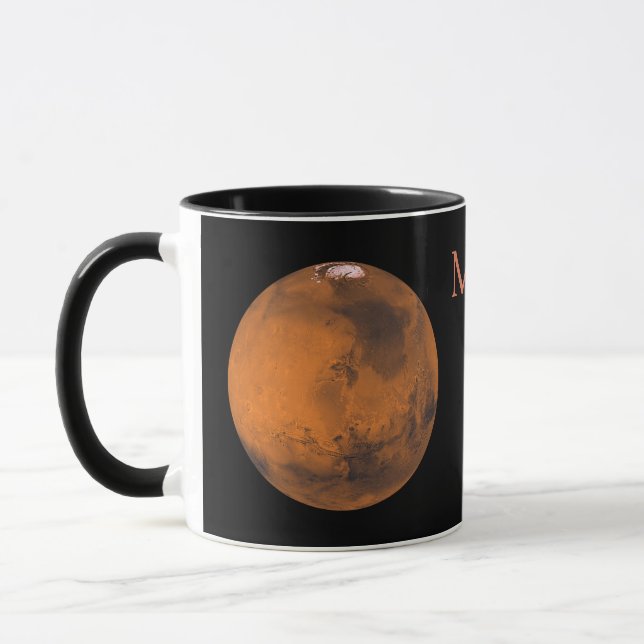 Mars Globe av NASA Mugg (Vänster)