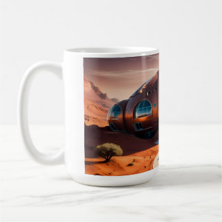 Mars Habitat Alpha - AI Sci-Fi Architecture Kaffemugg