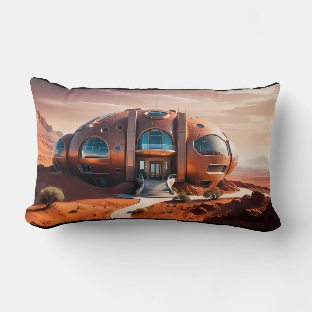 Mars Habitat Alpha - AI Sci-Fi Architecture Lumbarkudde (Framsida)