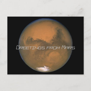 Mars, Hälsning från Mars Vykort