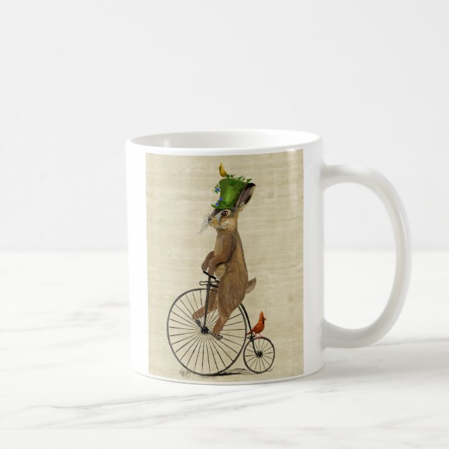 Mars Hare på Penny Farthing 3 Kaffemugg (Höger)
