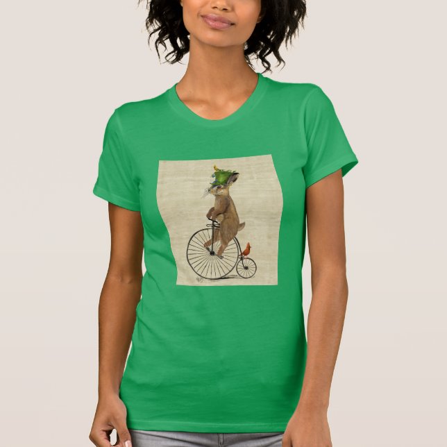 Mars Hare på Penny Farthing 3 Tee Shirt (Framsida)