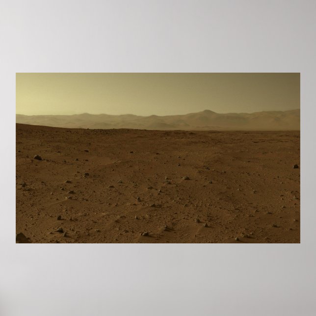 Mars Horizon via Curiosity Rover Poster (Framsidan)