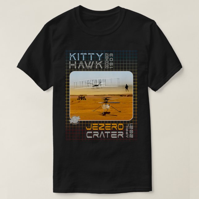 Mars Ingenuity Helicopter First Flight T Shirt (Design framsida)