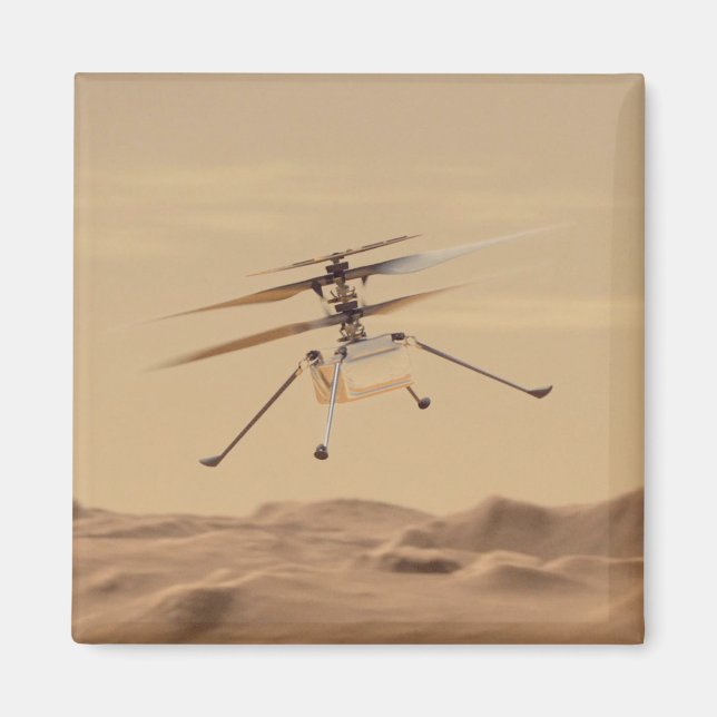 Mars Ingenuity Helicopter Flight Magnet (Framsidan)
