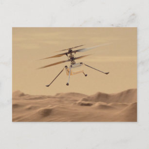 Mars Ingenuity Helicopter Flight Vykort