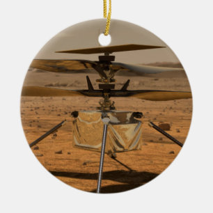Mars Ingenuity Helicopter Julgransprydnad Keramik