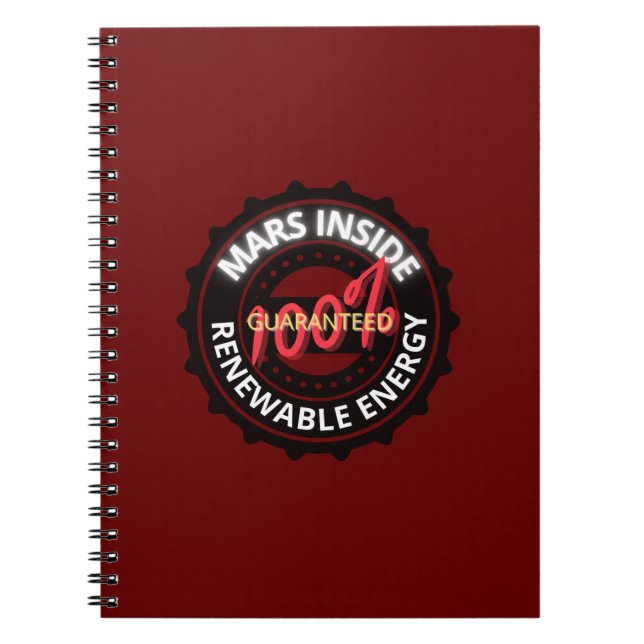 Mars Inside Notebook Anteckningsbok (Framsidan)