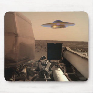 Mars InSight Alien UFO Saucer-påträffare Musmatta