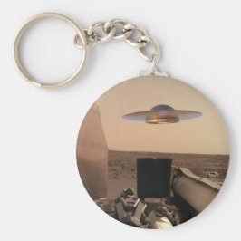 Mars InSight Alien UFO Saucer-påträffare Nyckelring
