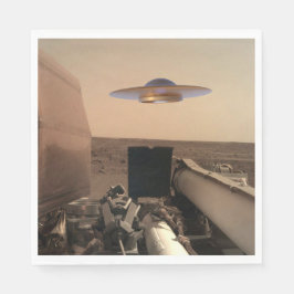 Mars InSight Alien UFO Saucer-påträffare Pappersservett