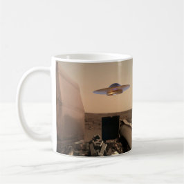 Mars InSight Alien UFO Skål Möte Kaffemugg