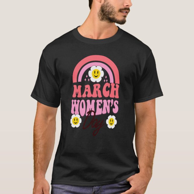 Mars Könshistorik Månad Könsdatum i Internationell T Shirt (Framsida)