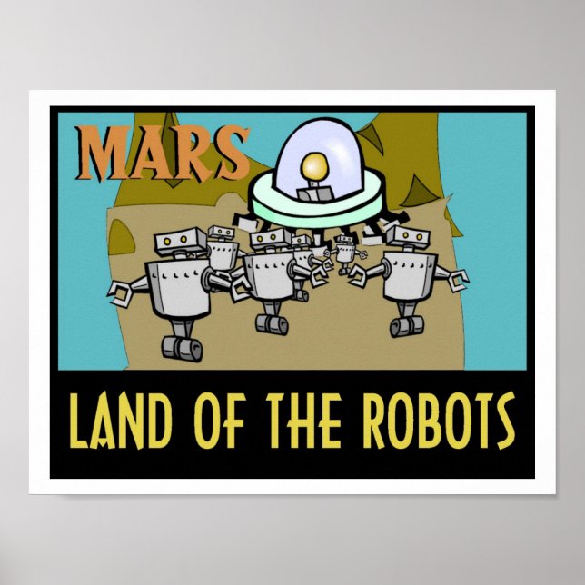 MARS - LANDET PÅ ROBOTERNA POSTER (Framsidan)