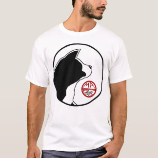 Mars-logotypens huvud med vit marsskiva med röd ko t shirt