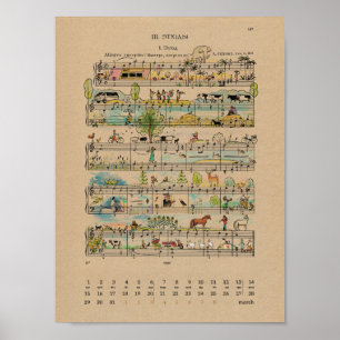 Mars Lycklig Notes Calendar 2022 Poster