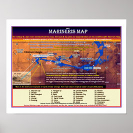 Mars Marineris Karta Poster