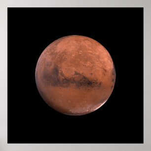 Mars Martian rymdastronomi Poster