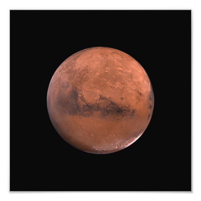 Mars Martian Space Astronomy Fototryck (Framsidan)