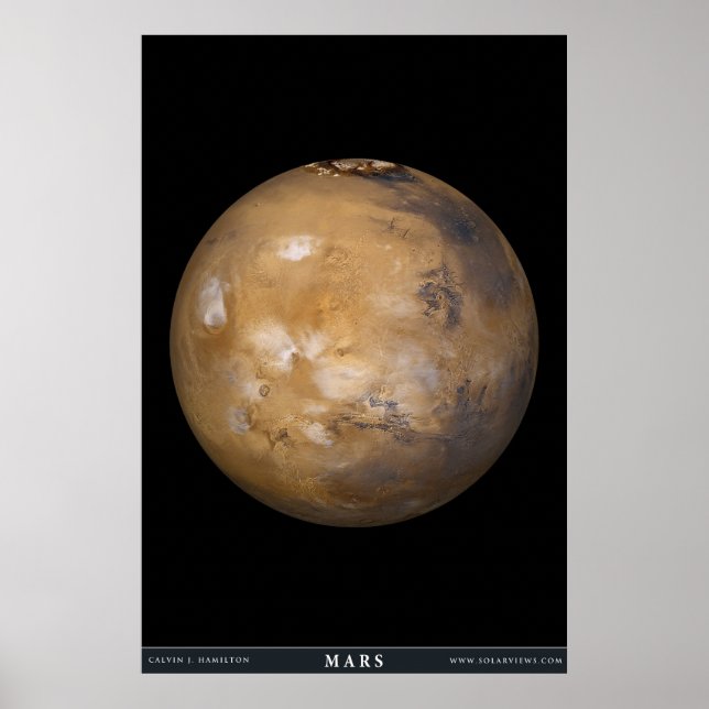Mars med molntäcke poster (Framsidan)