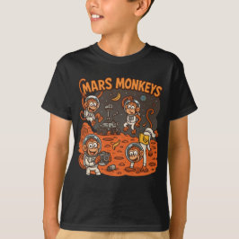 Mars Monkey lustigt djur T Shirt