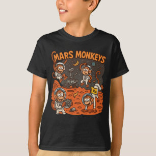 Mars Monkey lustigt djur T Shirt