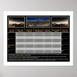 Mars Nights på Visning Poster