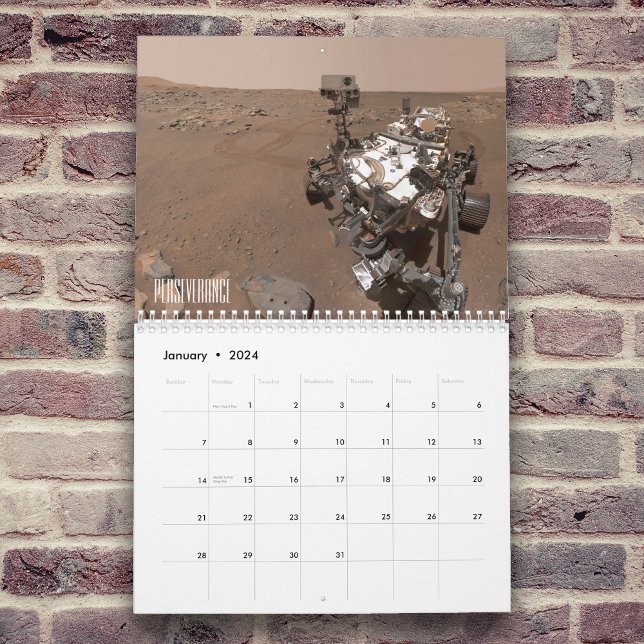 Mars och Mars rymdfarkoster Kalender (Skapare uppladdad)