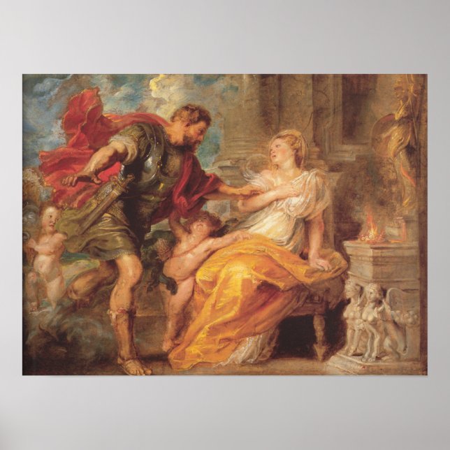 Mars och Rhea Silvia Poster (Framsidan)