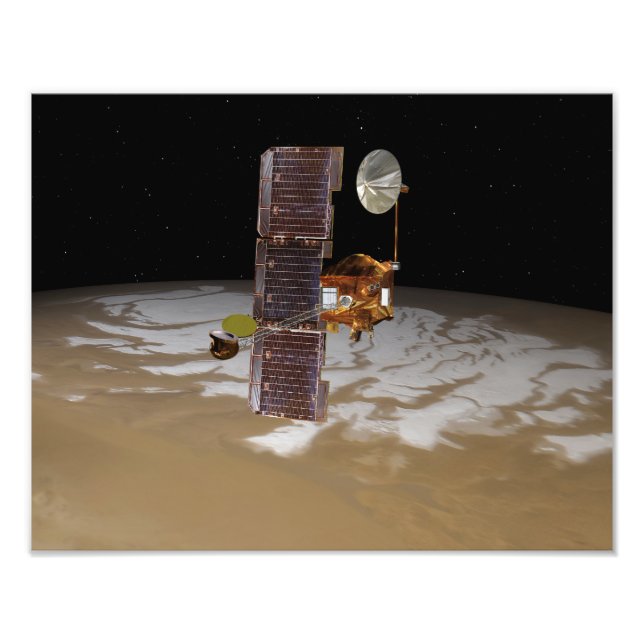 Mars Odyssey rymdfarkoster Fototryck (Framsidan)