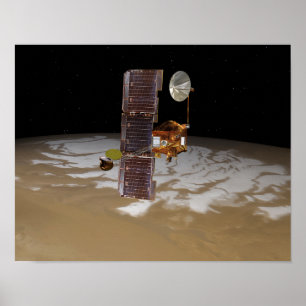Mars Odyssey rymdfarkoster Poster